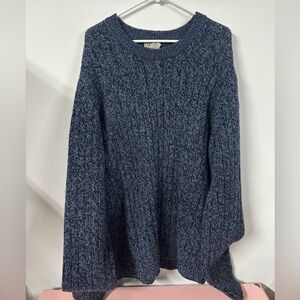 NWT LL Bean Sweater Mens XXL 100% Lambswool Crewneck Outdoor Classic Blue